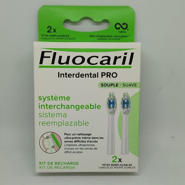 CEPILLO INTERDENTAL FLUOCARIL PRO SUAVE 2 RECAMBIOS