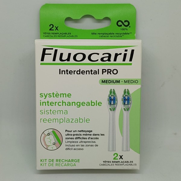 CEPILLO INTERDENTAL FLUOCARIL PRO MEDIUM 2 RECAMBIOS