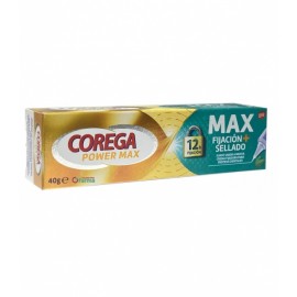 COREGA MAX FIJACION + SELLADO 1 ENVASE 40 g SABOR MENTA
