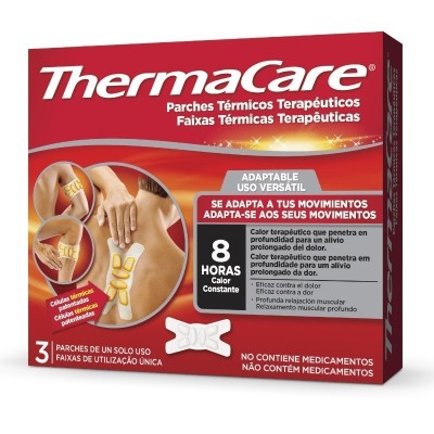 THERMACARE PARCHES TERMICOS ADAPTABLES 3 PARCHES