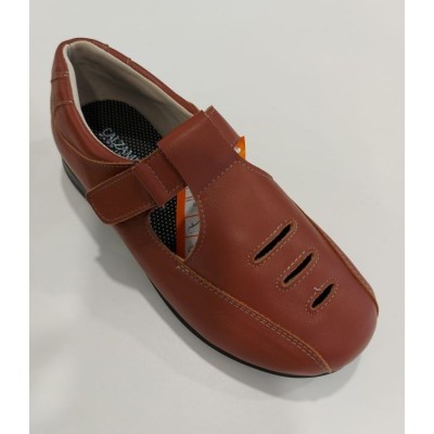 ZAPATO DIABETICO CUERO MARRON 281M T/36