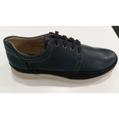 ZAPATO CABALLERO PIEL SABANA AZUL MODELO VICEN T/44