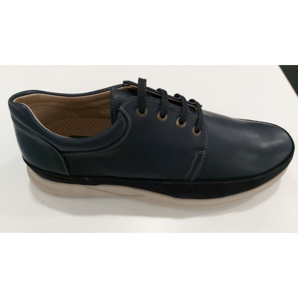 ZAPATO CABALLERO PIEL AZUL MODELO VICEN TEROL T/42