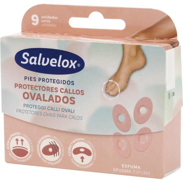 PARCHES CALLOS SALVELOX OVALADO 9 U