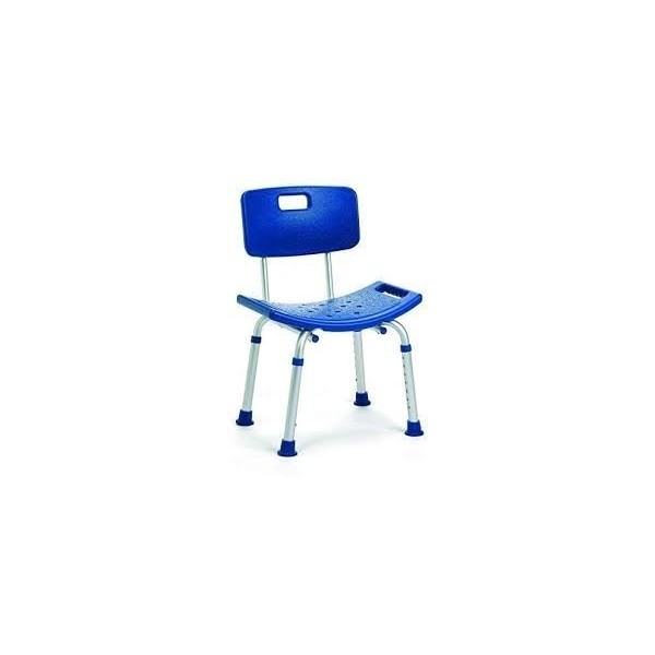 SILLA DE DUCHA C/RESPALDO AZUL LILLY VERMEIREN