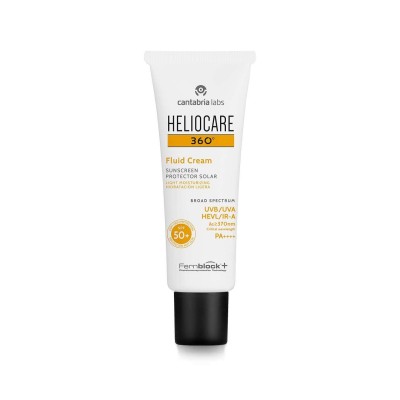 HELIOCARE 360º SPF 50+ FLUIDO CREMOSO SUNSCREEN PROTECTOR SOLAR FLUID CREAM 1 ENVASE 50 ML