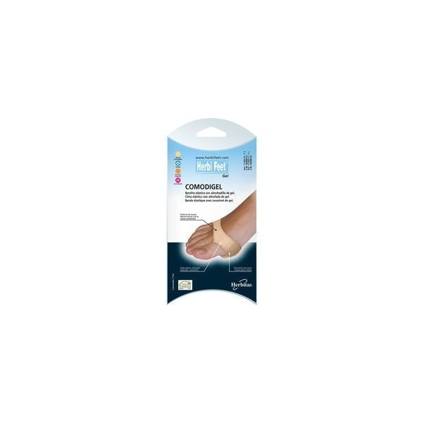 COMODIGEL BANDA ELASTICA C/ALMOHADILLA GEL HERBIFEET T/L 2UDS