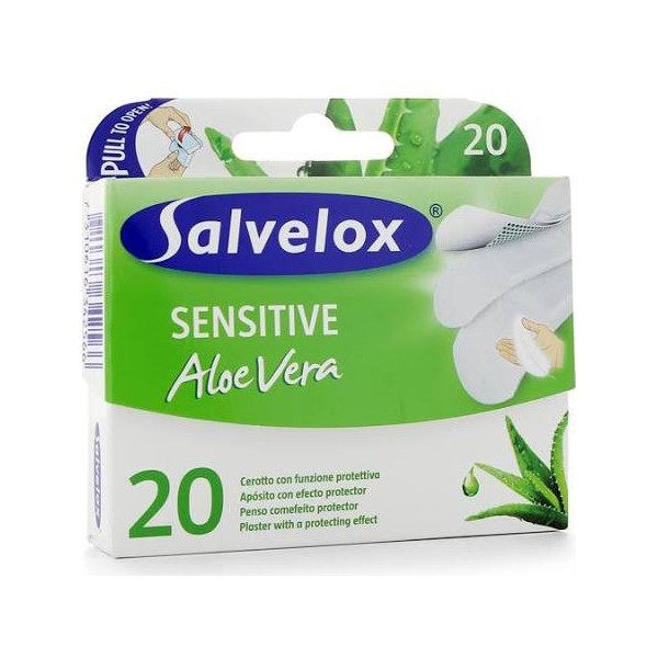 SALVELOX SENSITIVE APOSITO ADHESIVO ALOE VERA 20 APOSITOS MIX