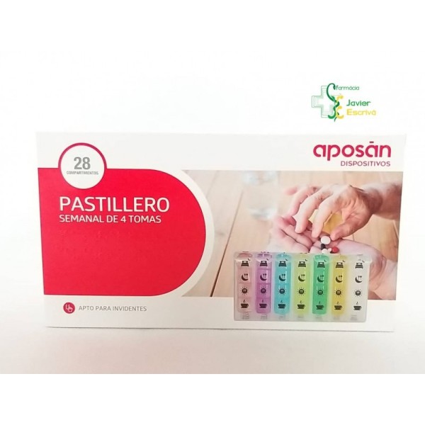 PASTILLERO SEMANAL APOSAN 4 TOMAS 1 UNIDAD