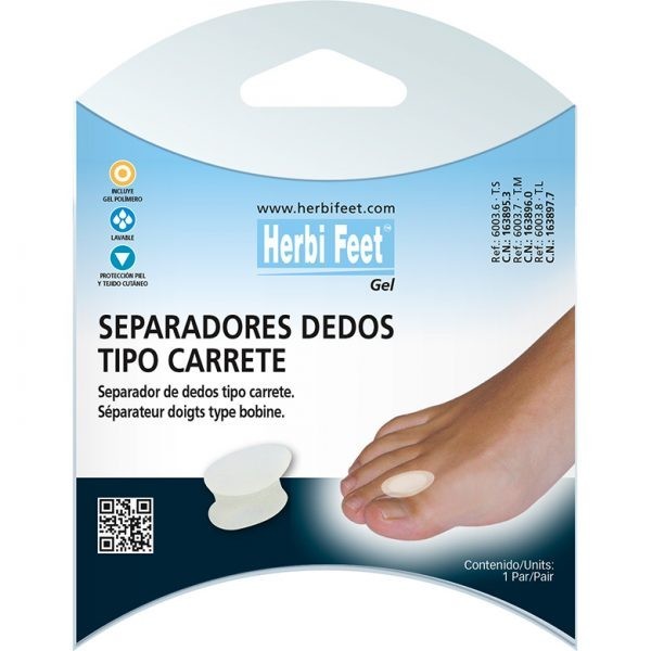 SEPARADOR DEDOS CARRETE HERBI FEET T/M 2UDS