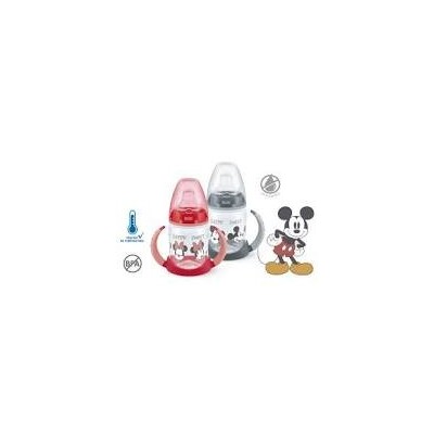 BIBERON SILICONA NUK ENTRENA MICKEY FIRST CHOICE 6 - 18 MESES 1 UNIDAD 150 ML NIÑO