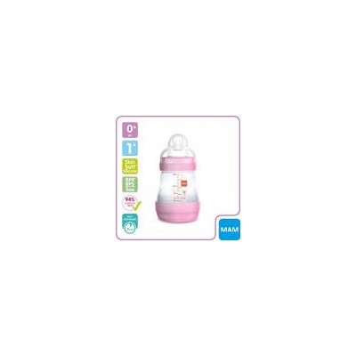 MAM BIBERON ANTICOLICO EASY START +0 MESES 160 ML ROSA