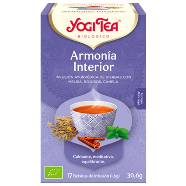 YOGI TEA INFUSION ARMONIA INTERIOR 17 BOLSITAS