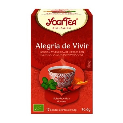 YOGI TEA INFUSION ALEGRIA DE VIVIR 17 BOLSITAS