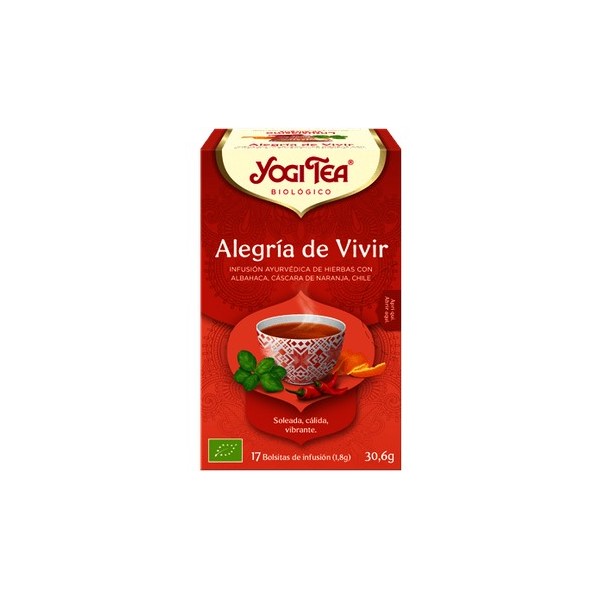 YOGI TEA INFUSION ALEGRIA DE VIVIR 17 BOLSITAS