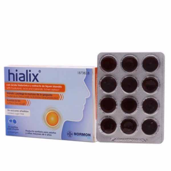 HIALIX 24 PASTILLAS PARA CHUPAR