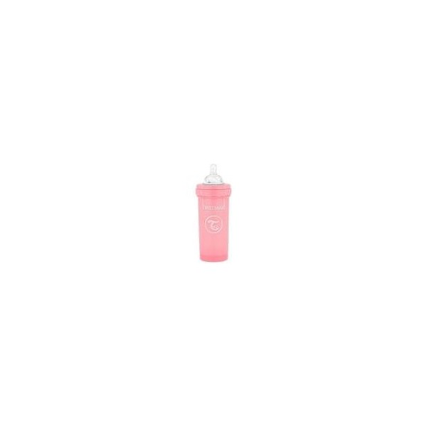 TWISTSHAKE BIBERON ANTI COLICO ROSA TALLA L +4M 330ML