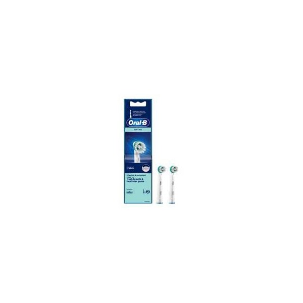 CEPILLO DENTAL ELECTRICO RECAMBIO ORAL-B ORTHO 2 CABEZALES