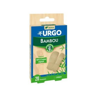 URGO APOSITOS BAMBOO 15 UNIDADES 70 MM X 20 MM + 5 UNIDADES 70 MM X 34 MM