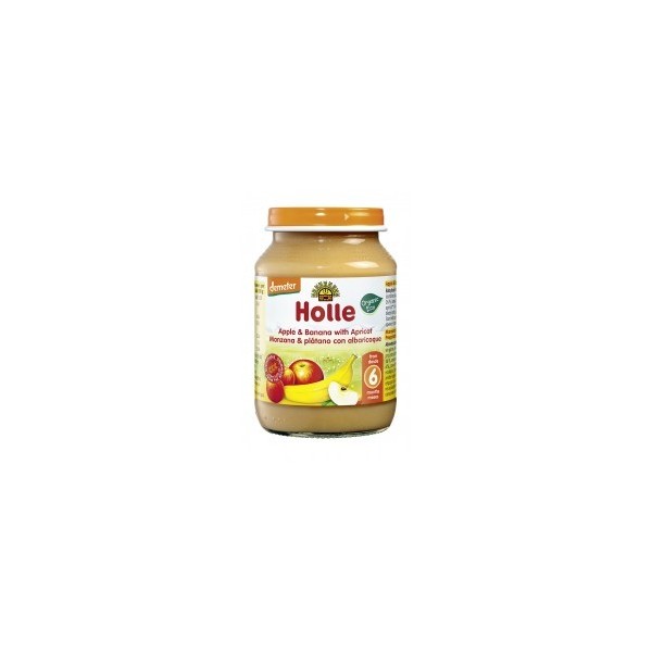 HOLLE POTITO MANZANA Y PLATANO CON ALBARICOQUE 190G