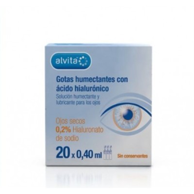 ALVITA GOTAS HUMECTANTES CON ACIDO HIALURONICO 20 MONODOSIS 0,40 ML