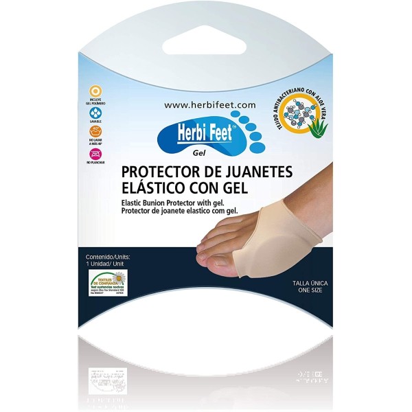 PROTECTOR JUANETES ELASTICO C/GEL HERBI FEET T/U