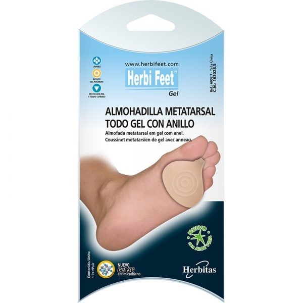 ALMOHADILLA METATARSAL HERBI FEET SILICONA CON ANILLO