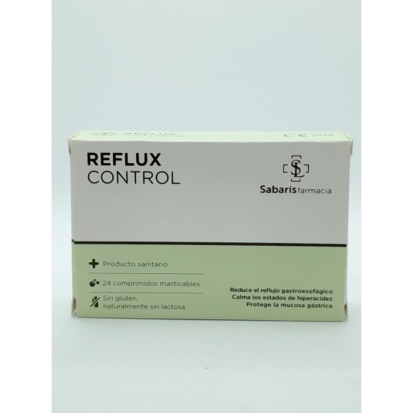 REFLUX CONTROL 24 COMPRIMIDOS MASTICABLES SABARIS FARMACIA