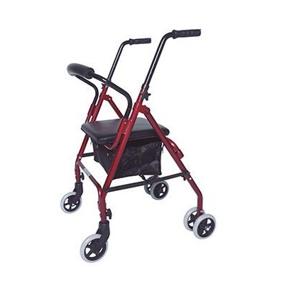 ANDADOR ROLLATOR FRENO PUSH ROJO A221KD PRIM