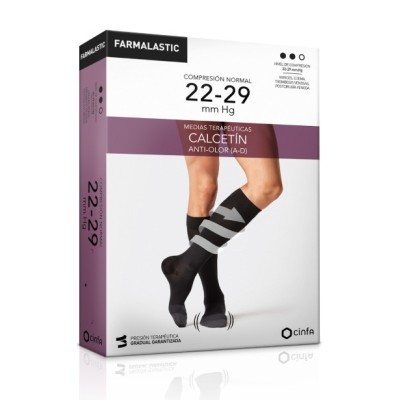 CALCETIN COMP NORMAL FARMALASTIC T-M NEGRO