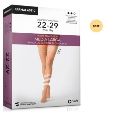 MEDIA LARGA COMP NORMAL FARMALAST T-EG BEIGE BLO