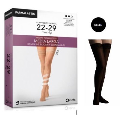 MEDIA LARGA COMP NORMAL FARMALAST T-P NEGRO BLON