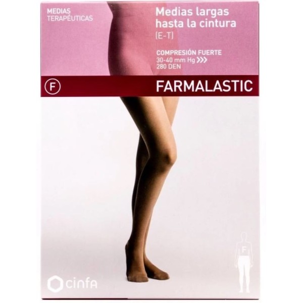 MEDIAS E.T. CINTURA COMPRESION FUERTE FARMALASTIC TALLA EXTRA GRANDE