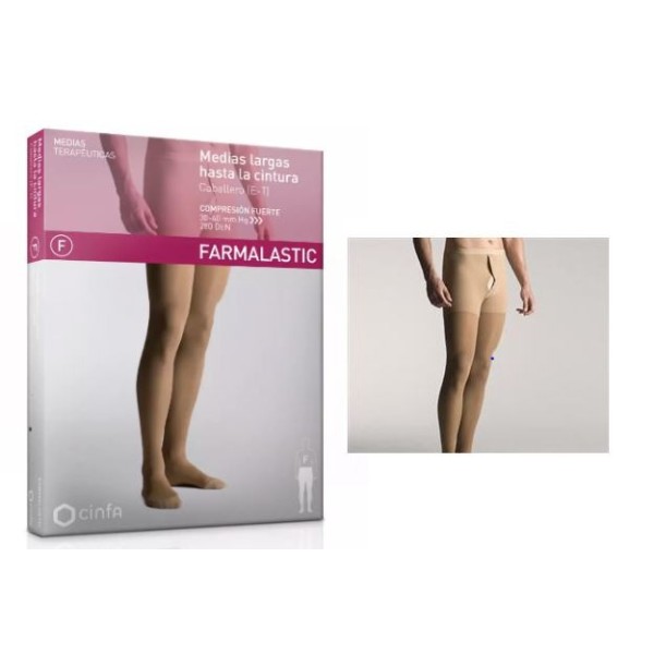 MEDIA CABALLERO E.T. CINTURA COMPRESION FUERTE FARMALASTIC TALLA EXTRAGRANDE