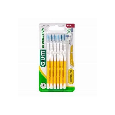 CEPILLO INTERDENTAL GUM 2714 BI-DIRECTION 6 UNIDADES 1,4 MM