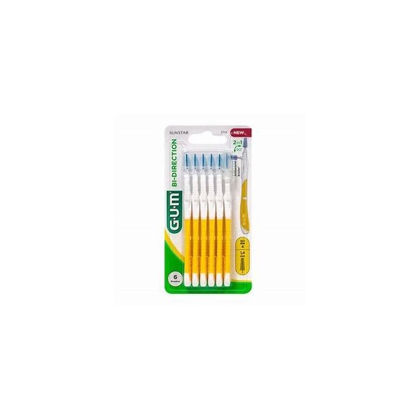 CEPILLO INTERDENTAL GUM 2714 BI-DIRECTION 6 UNIDADES 1,4 MM