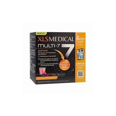 XLS MEDICAL MULTI 7 DRINK 60 SOBRES SABOR FRUTOS ROJOS