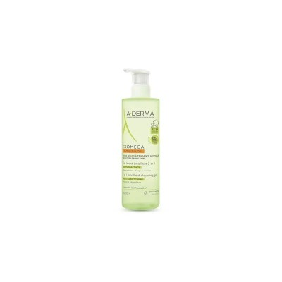 A-DERMA EXOMEGA CONTROL GEL LIMPIADOR EMOLIENTE 2 EN 1 CUERPO Y CABELLO 1 ENVASE 500 ML