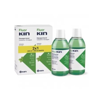 FLUOR KIN MENTA ENJUAGUE BUCAL 2X1 500ML