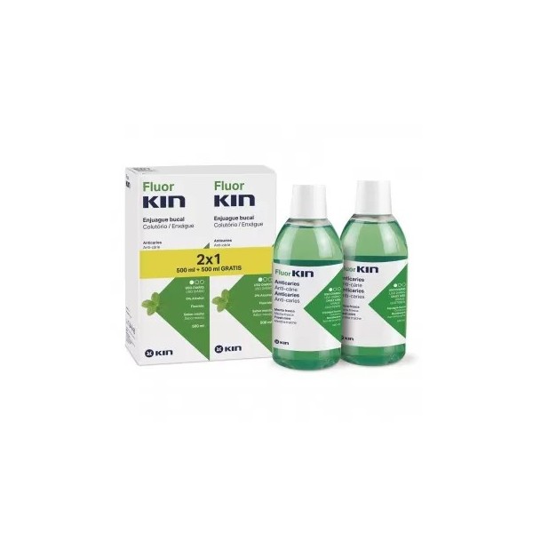 FLUOR KIN MENTA ENJUAGUE BUCAL 2X1 500ML