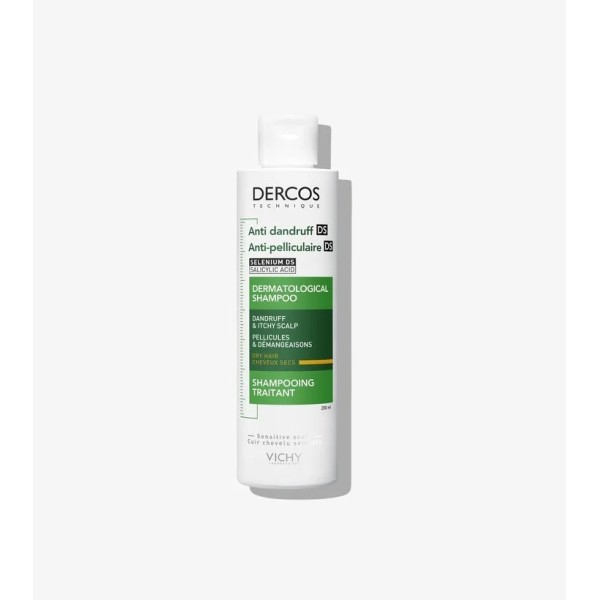 DERCOS CHAMPU ANTICASPA  CABELLO SECO 200ML