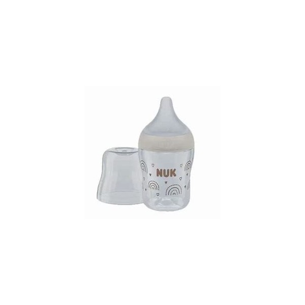 BIBERON PP SILICONA NUK PERFECT MATCH FLUJO S 1 UNIDAD 150 ml ARCOIRIS