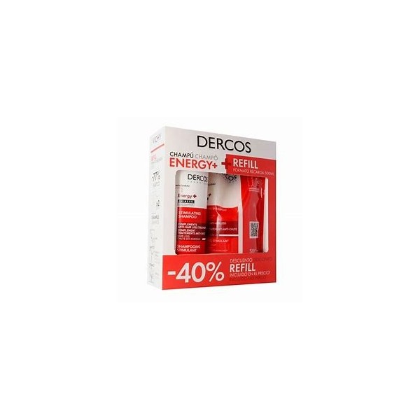 DERCOS PACK CHAMPU ANTICAIDA 400ML + RECARGA 500ML