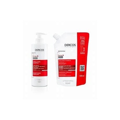 DERCOS PACK CHAMPU ANTICAIDA 400ML + RECARGA 500ML