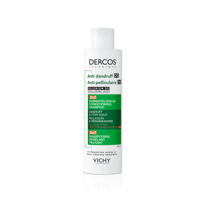 DERCOS CHAMPU ANTICASPA 2 EN 1 1 ENVASE 390 ML