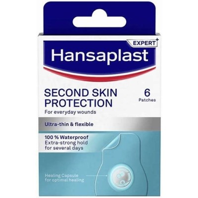 HANSAPLAST SECOND SKIN PROTECTION 3 PARCHES 7 CM X 6 CM