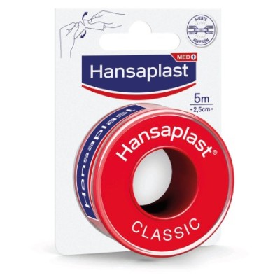 ESPARADRAPO HANSAPLAST CLASSIC 1 UNIDAD 5 m x 2,5 cm