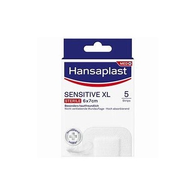 APOSITO ESTERIL HANSAPLAST SENSITIVE XL 5 UNIDADES 7 x 6 cm