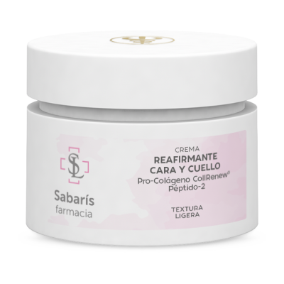 CREMA REAFIRMANTE CARA Y CUELLO TEXTURA LIGERA 50ML SABARIS FARMACIA
