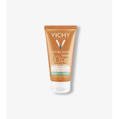VICHY CAPITAL SOLEIL CREMA PROTECTORA ROSTRO TOQUE SECO CON COLOR SPF50+ 50ML